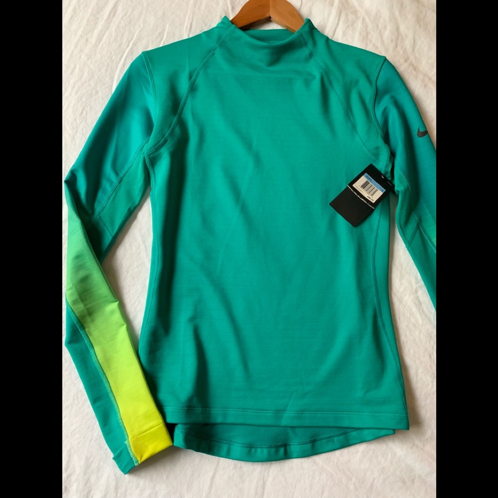 Nike Hyperwarm Mock Neck Performance Top